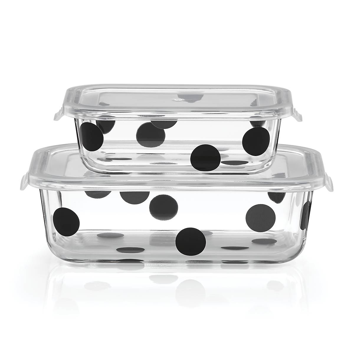Deco Dot 2-Piece Rectagular Storage Set