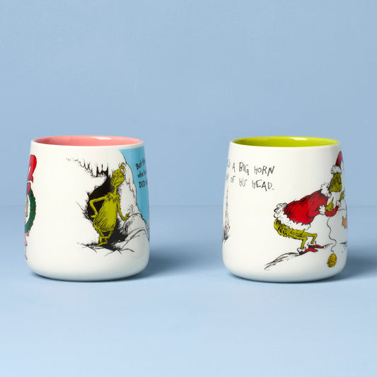 Who-Ville Cindy-Max Mugs, Set of 2