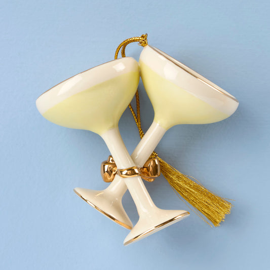Personalized Champagne Glasses Ornament
