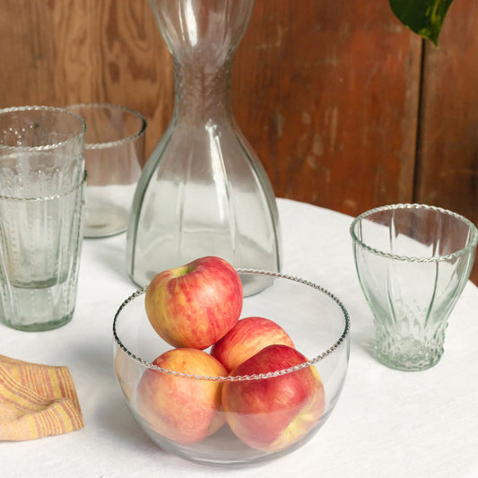 Ruffle Bell Glass Carafe