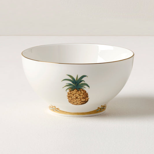 British Colonial Bamboo Rice Bowl