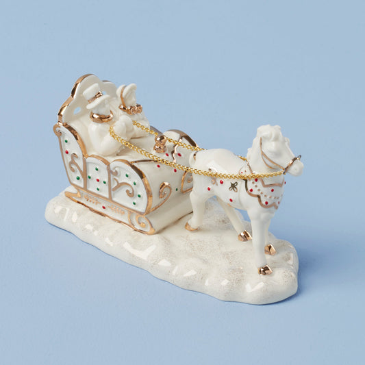 Mistletoe Park Horse & Sleigh Figurines