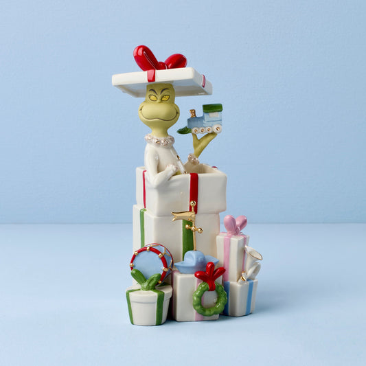 Grinch Gets The Gifts Figurine