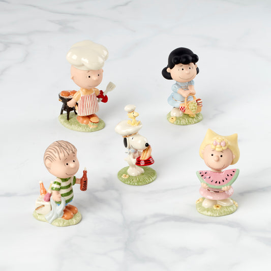 Peanuts Barbecue 5-Piece Figurine Set
