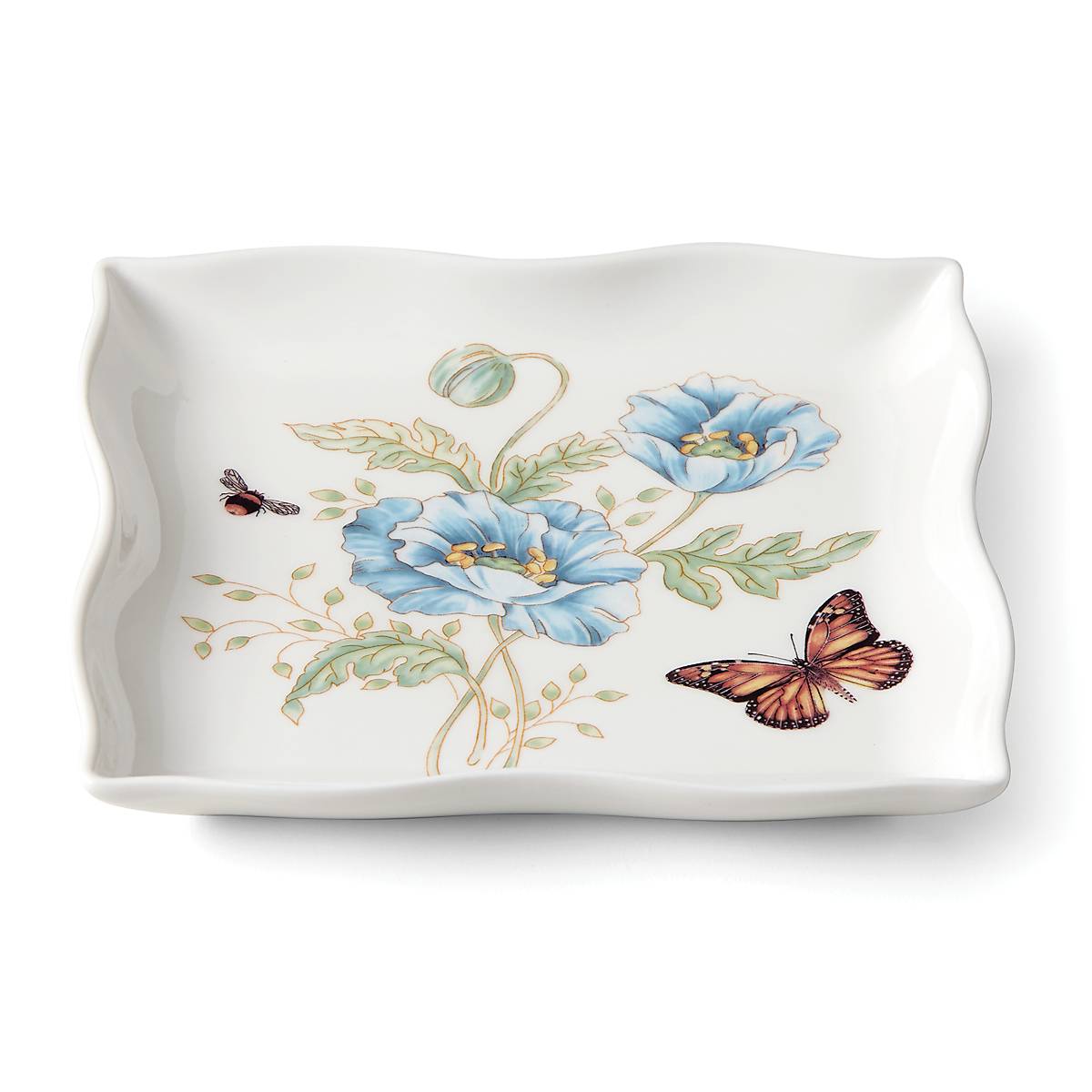 Butterfly Meadow Square Dish