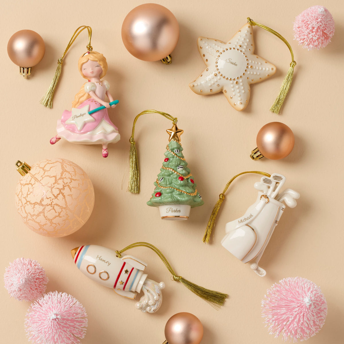 Personalized Rocket Ornament