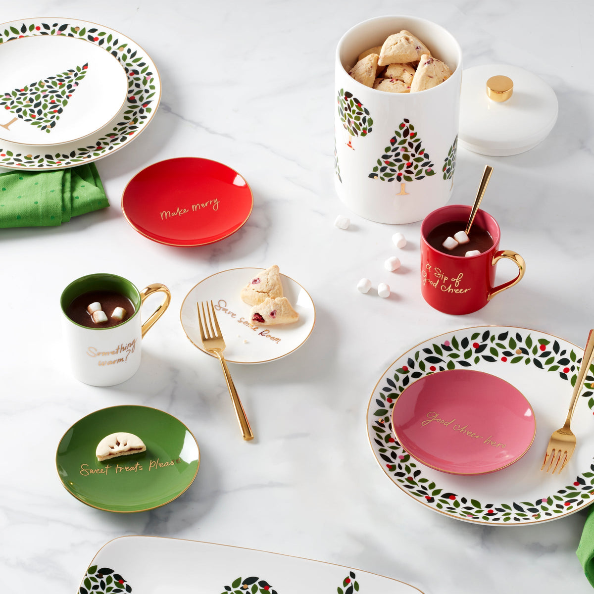 Evergreen 12-Piece Dinnerware Set