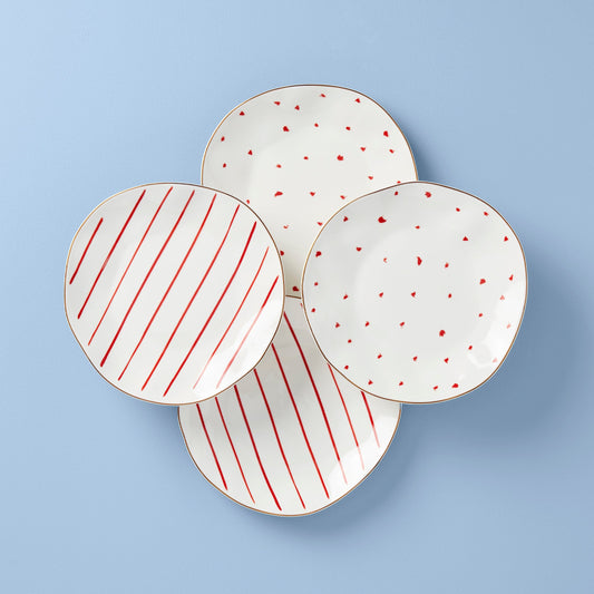 Garnet Bay 4-Piece Dessert Set