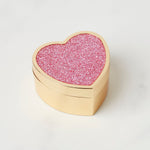 Sitting Pretty Pink Glitter Heart Box
