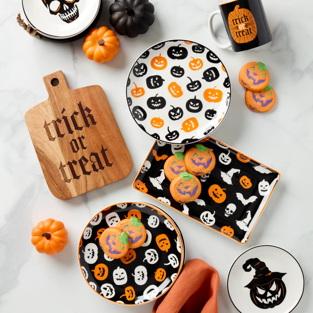 Vintro Halloween Accent Plates, Set of 4