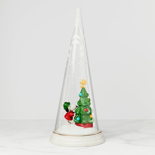 Peanuts Merry & Magical Christmas Scene Figurine