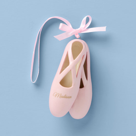 Personalized Ballet Slippers Ornament