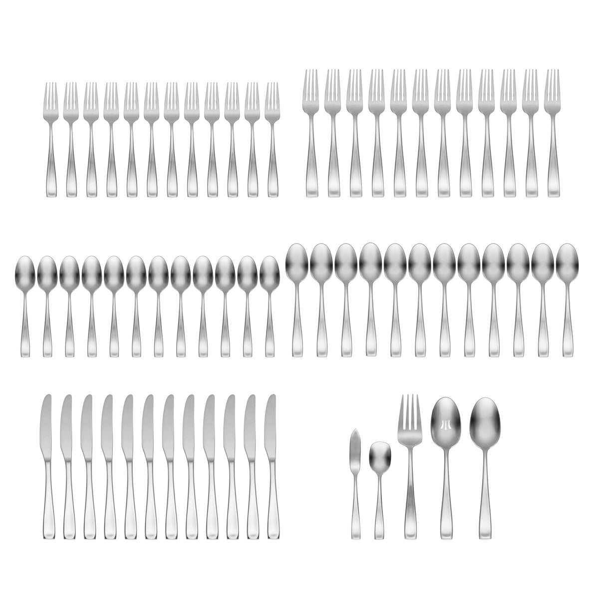 Moda Satin 65-Piece Flatware Set