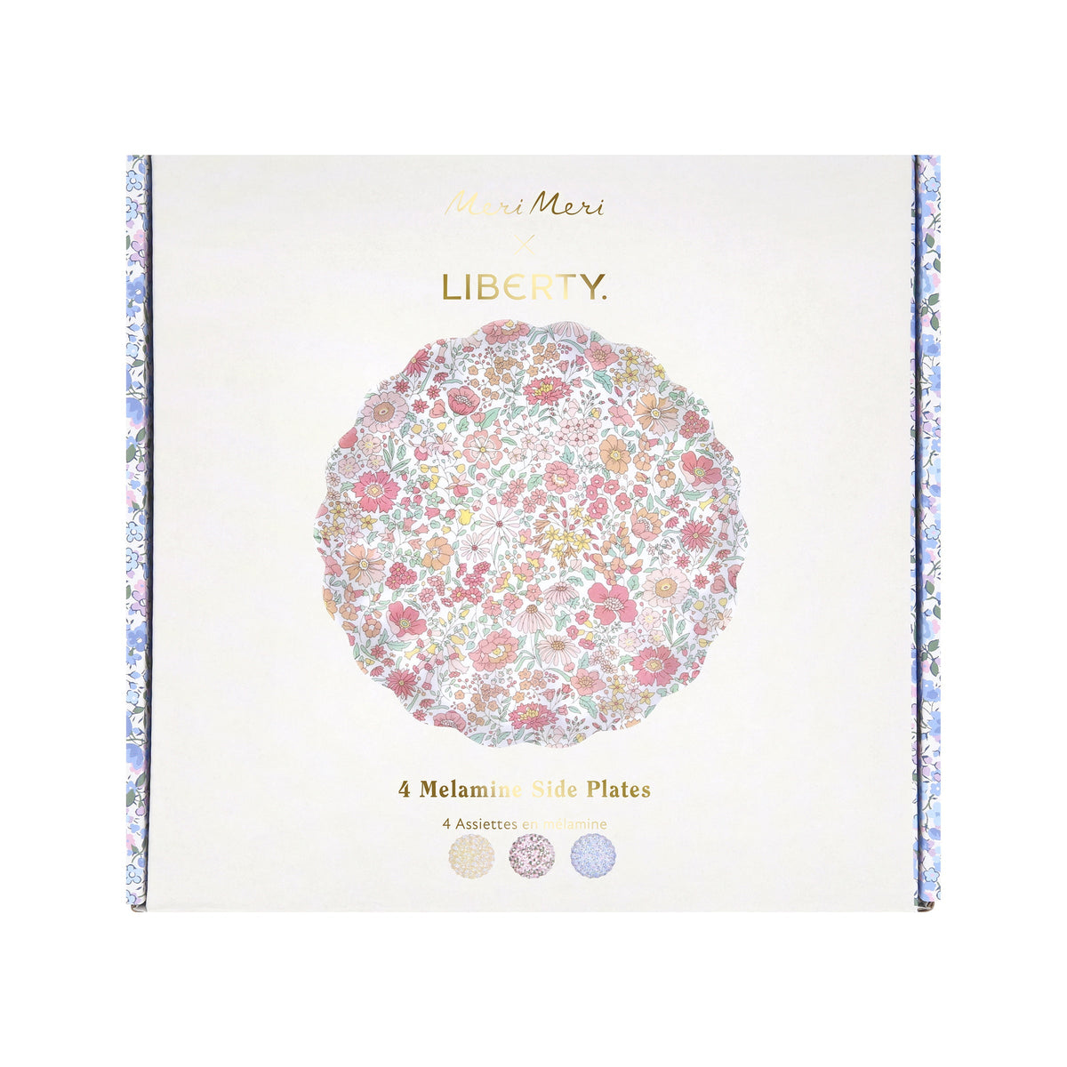 Meri Meri X Liberty Floral Melamine Small Plate, Set of 4